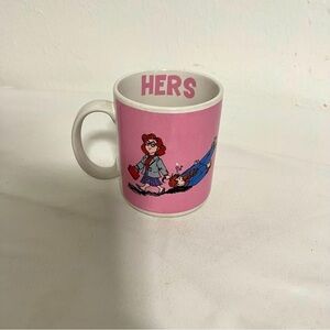 Vintage 1985 Enesco His and Hers Love Mug, Caveman Mug, Collectable Coffee/Tea